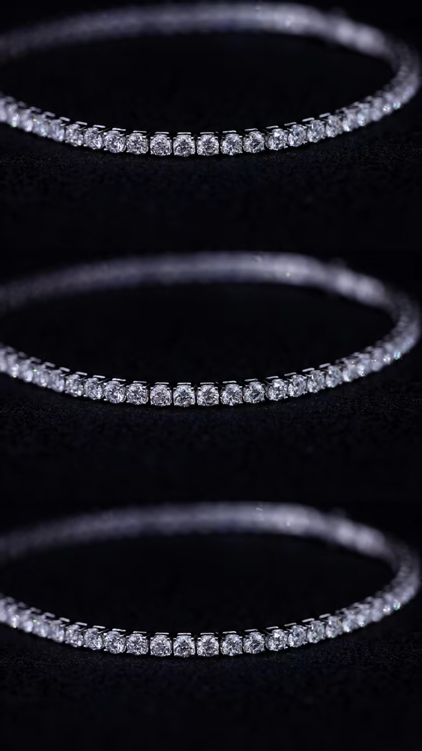 テニスブレスレット - モアサナイト - L100944