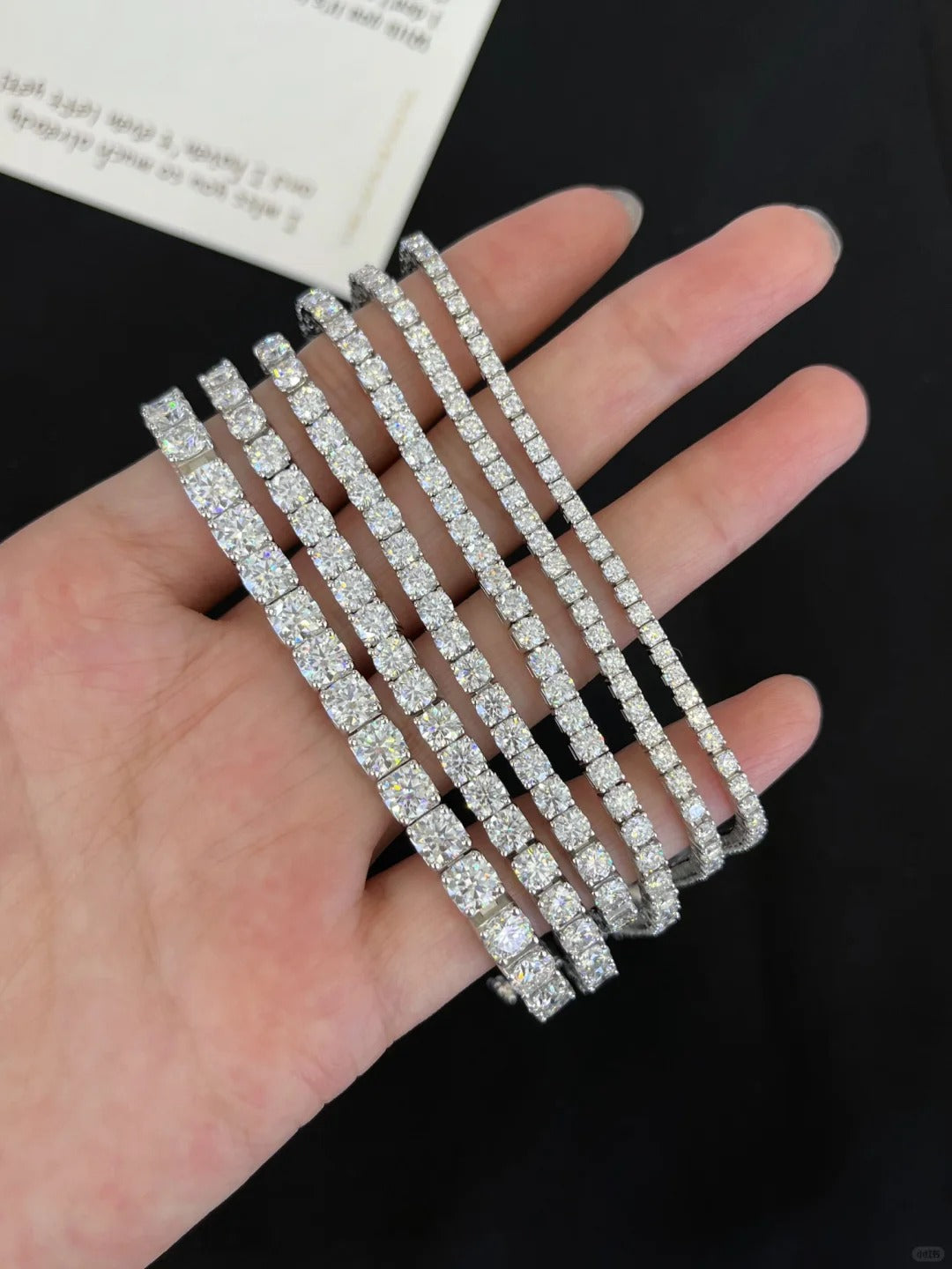 テニスブレスレット - モアサナイト - L100944