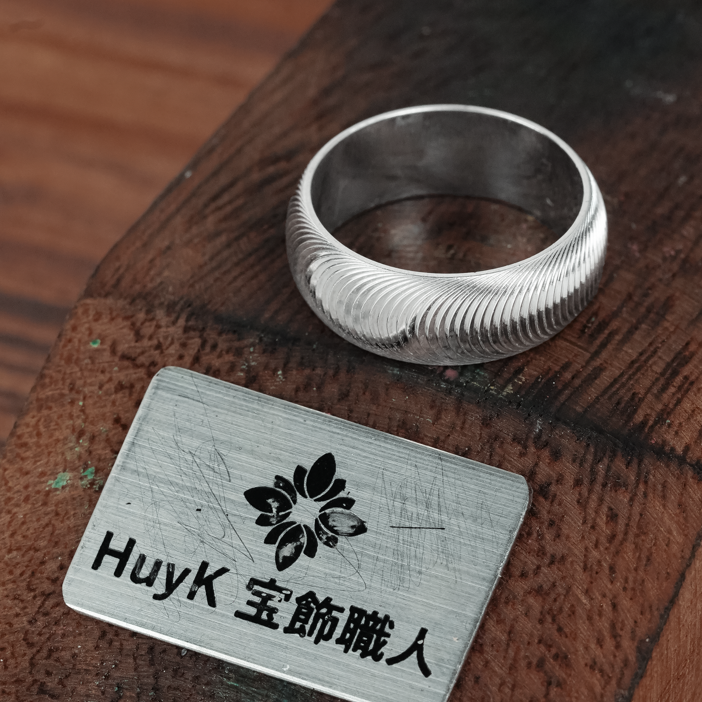 猫目模様のリング Ver.2 - s925 - N301001