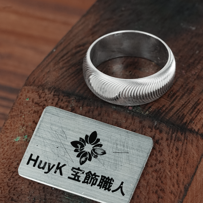 猫目模様のリング Ver.2 - s925 - N301001