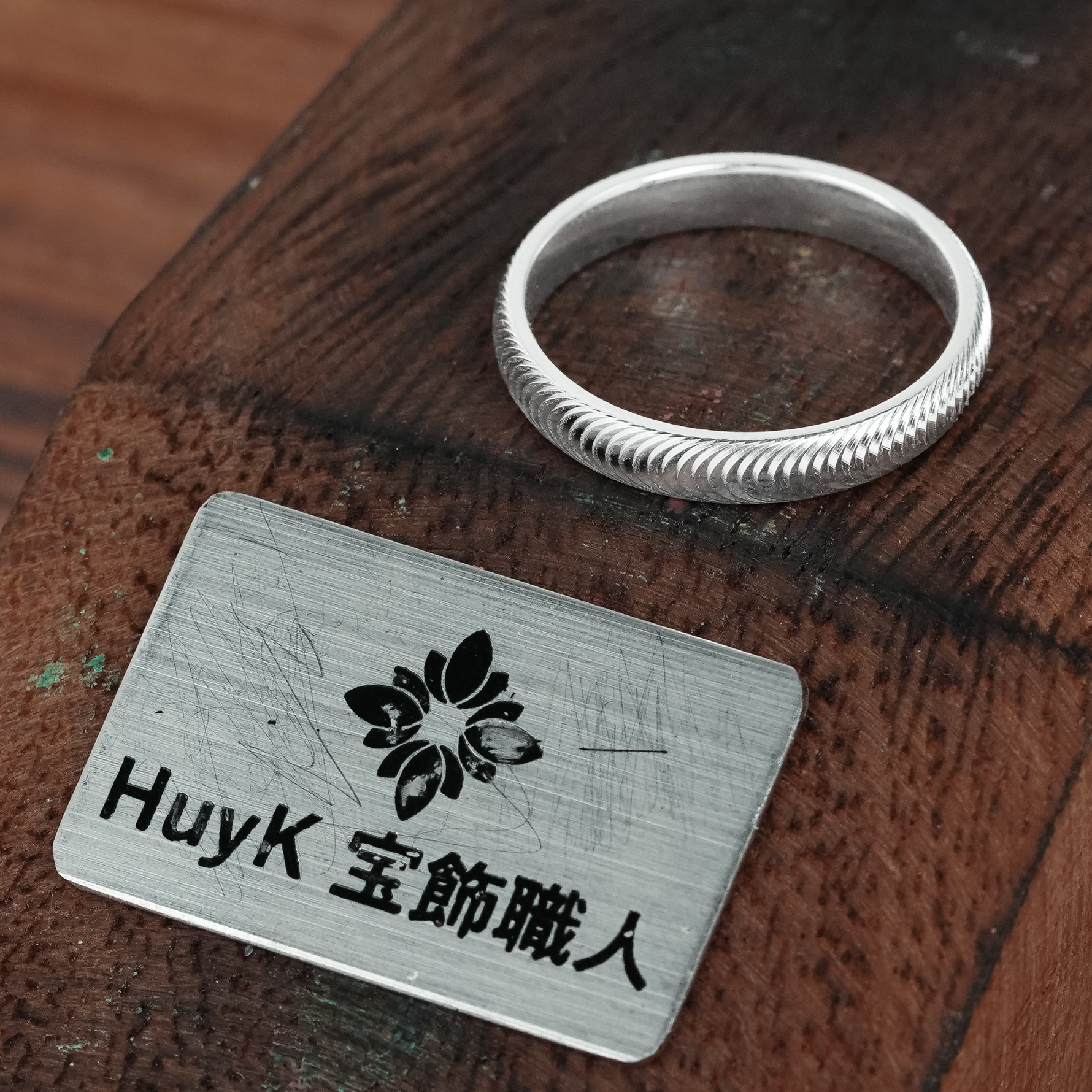 ハンドメイドシルバーキャッツアイリング ハンドメイドシルバーキャッツアイリング