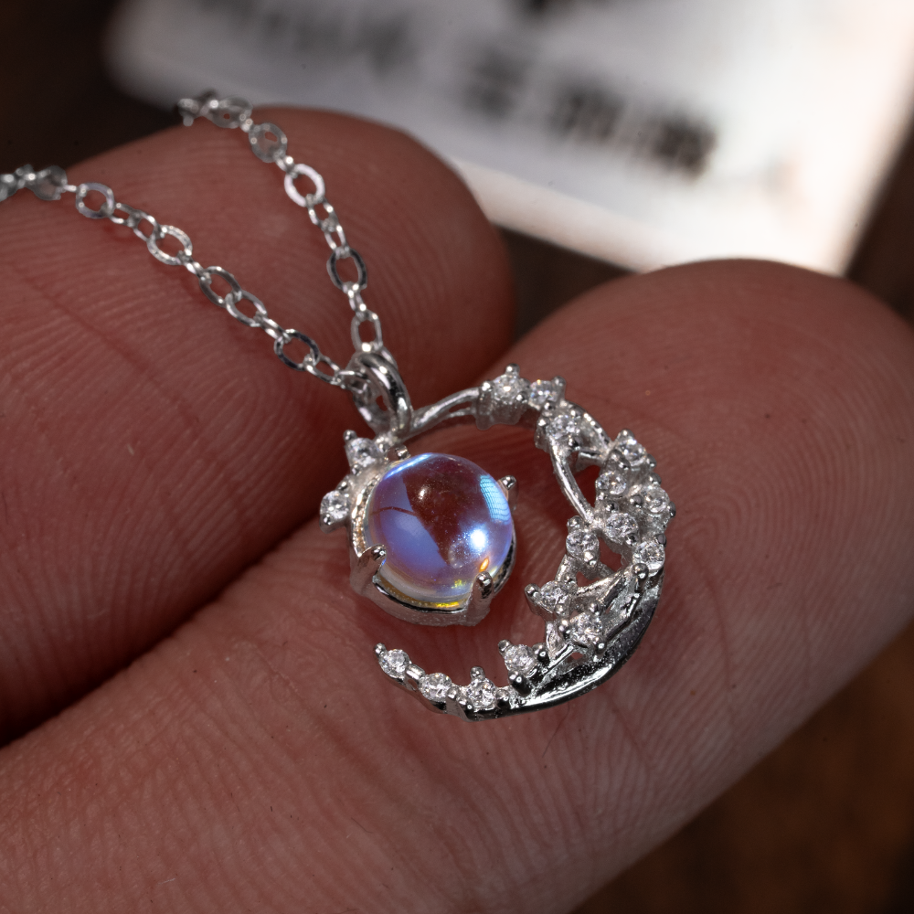 ムーンネックレス - S925 - D400413