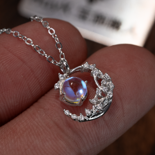 ムーンネックレス - S925 - D400413