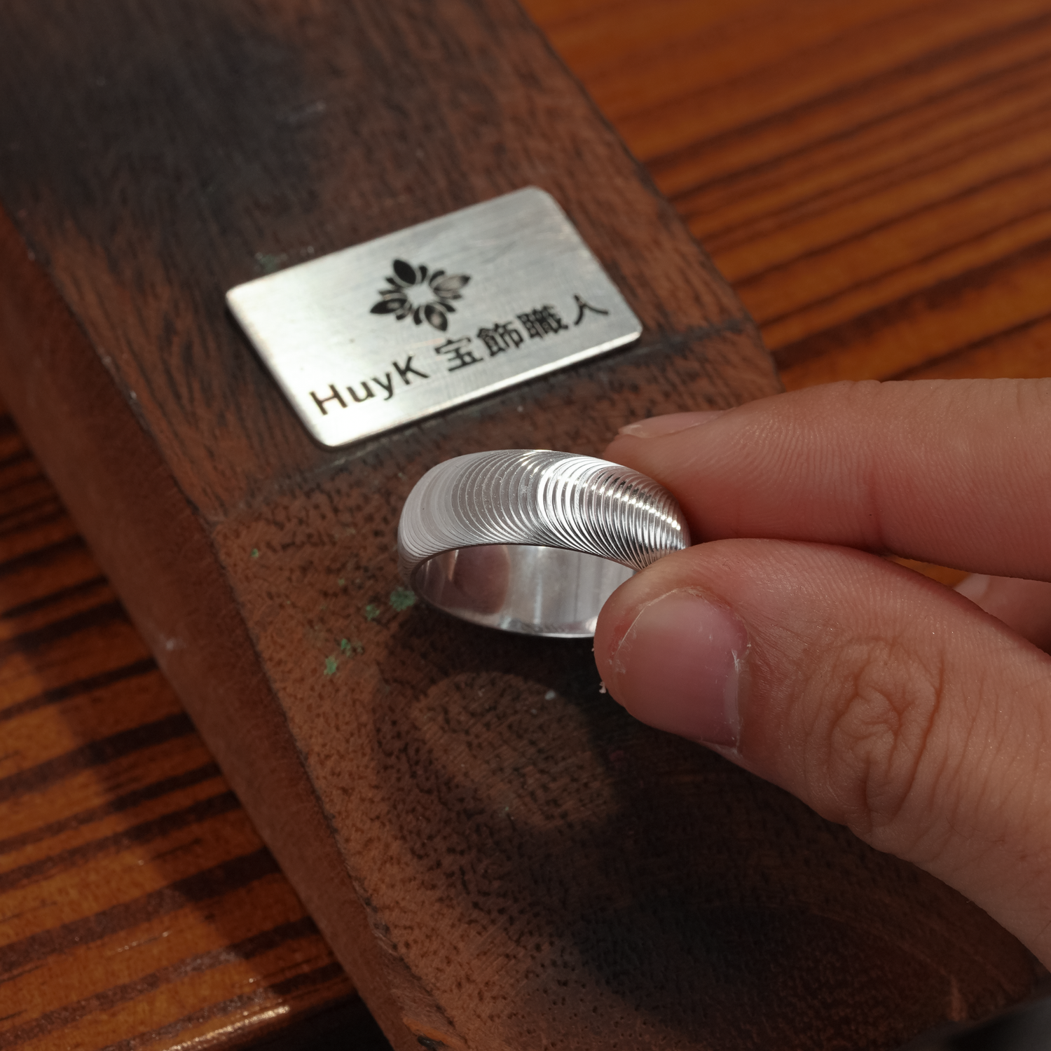 猫目模様のリング Ver.2 - s925 - N301001