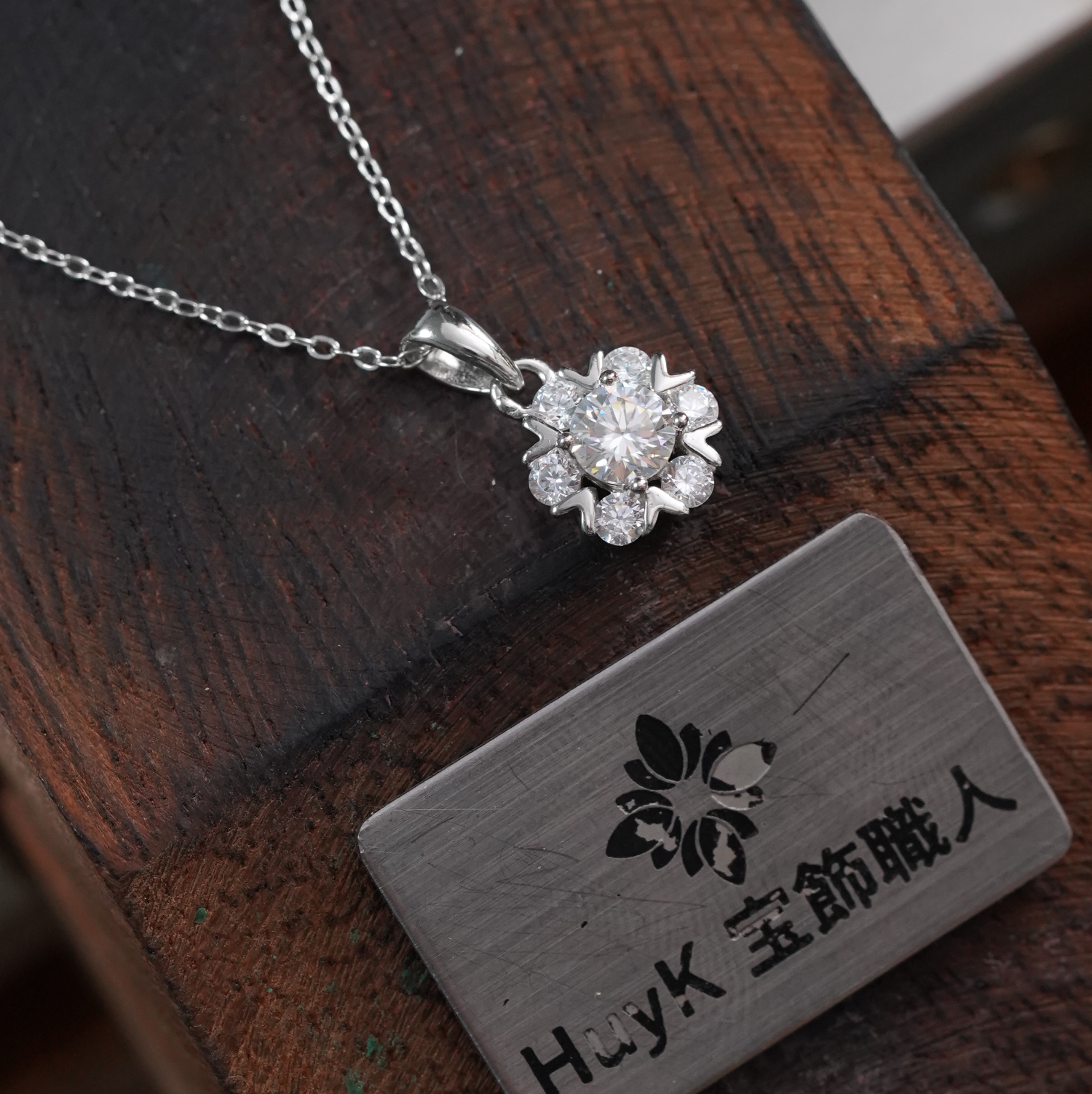 雪結晶ネックレス - s925 - D400535