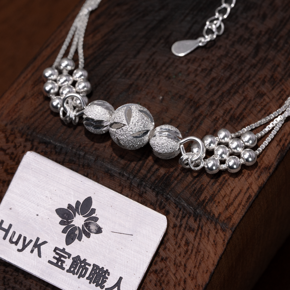 ビーズボールブレスレット - S925 - L000963