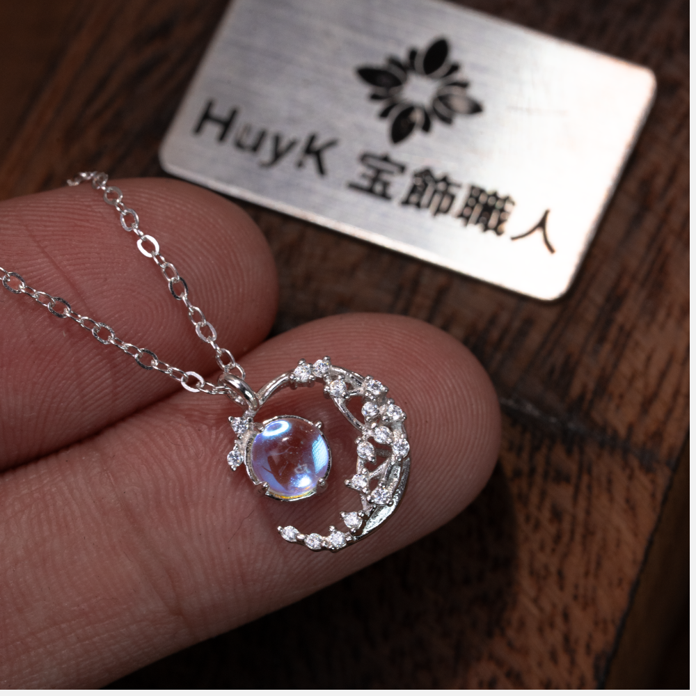 ムーンネックレス - S925 - D400413