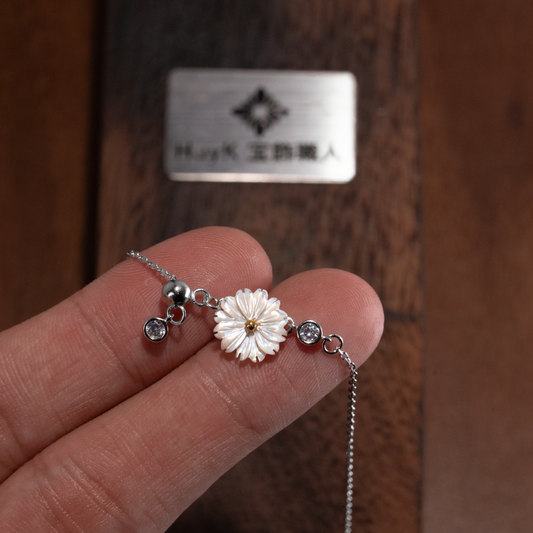 デイジーネックレス - S925 - D400350