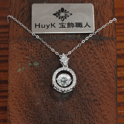 ジャンピングストーンネックレス- s925 - D400545