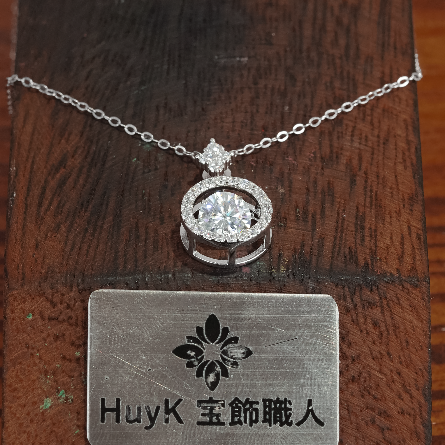 ジャンピングストーンネックレス- s925 - D400545