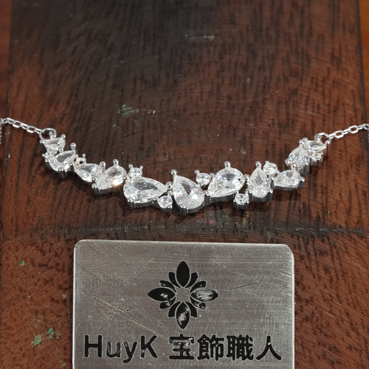 藤の花ネックレス - S925 - D000994