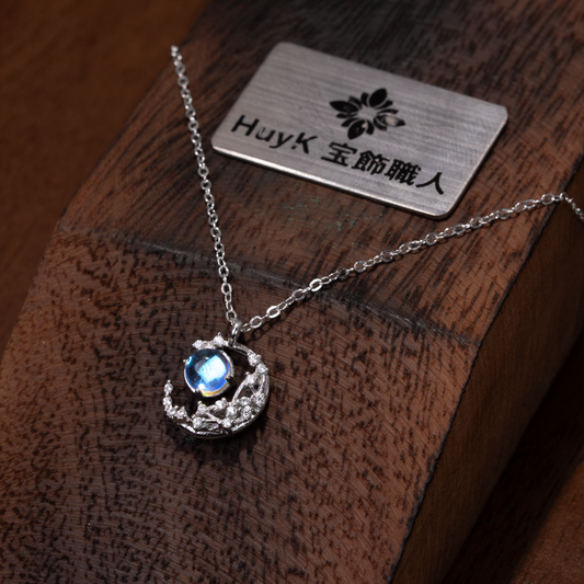 ムーンネックレス - S925 - D400413