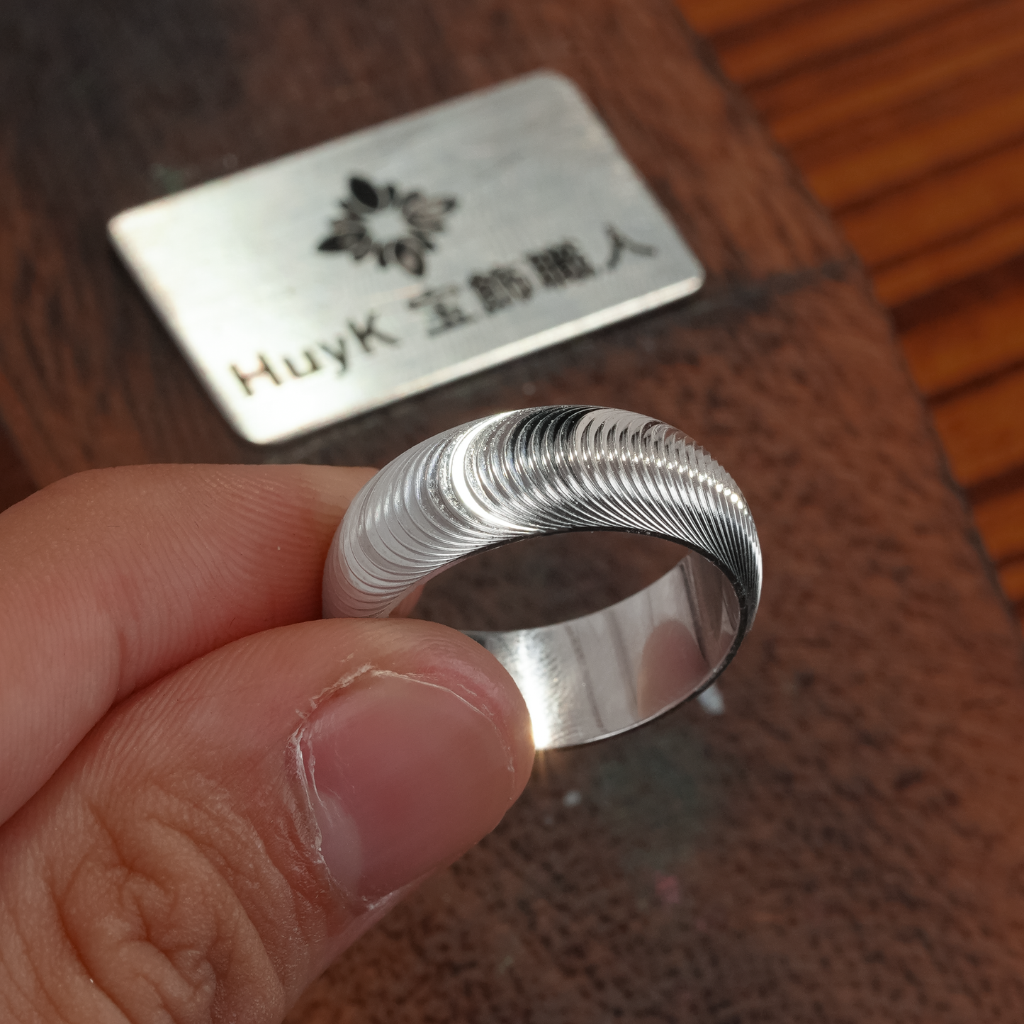 猫目模様のリング Ver.2 - s925 - N301001