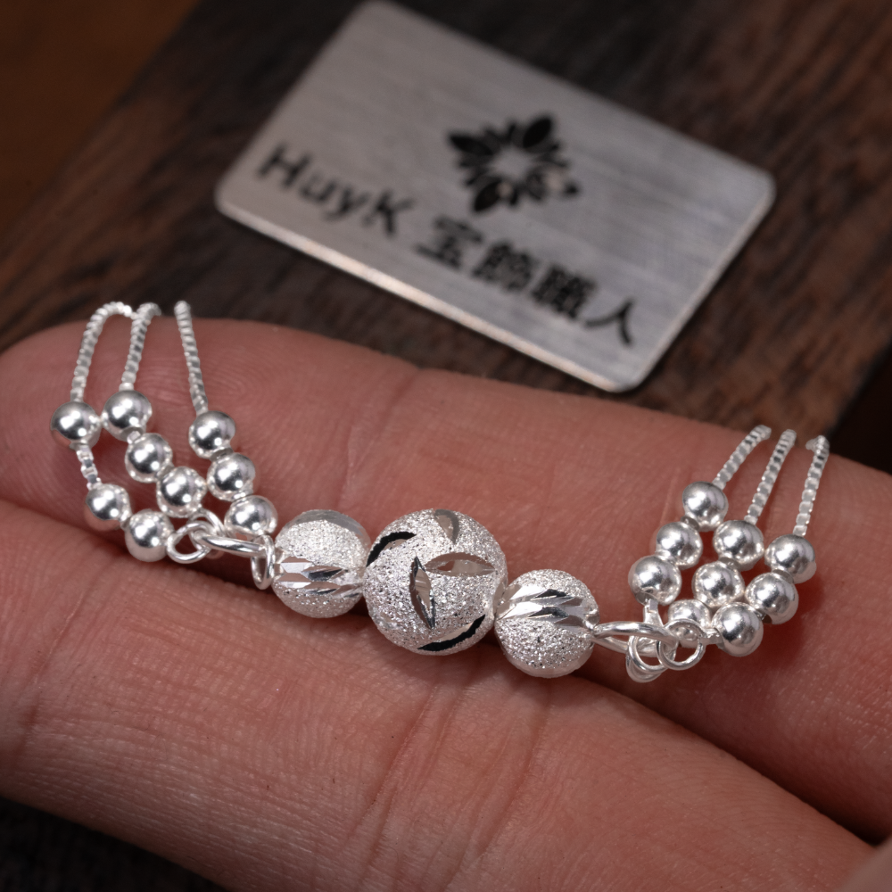 ビーズボールブレスレット - S925 - L000963