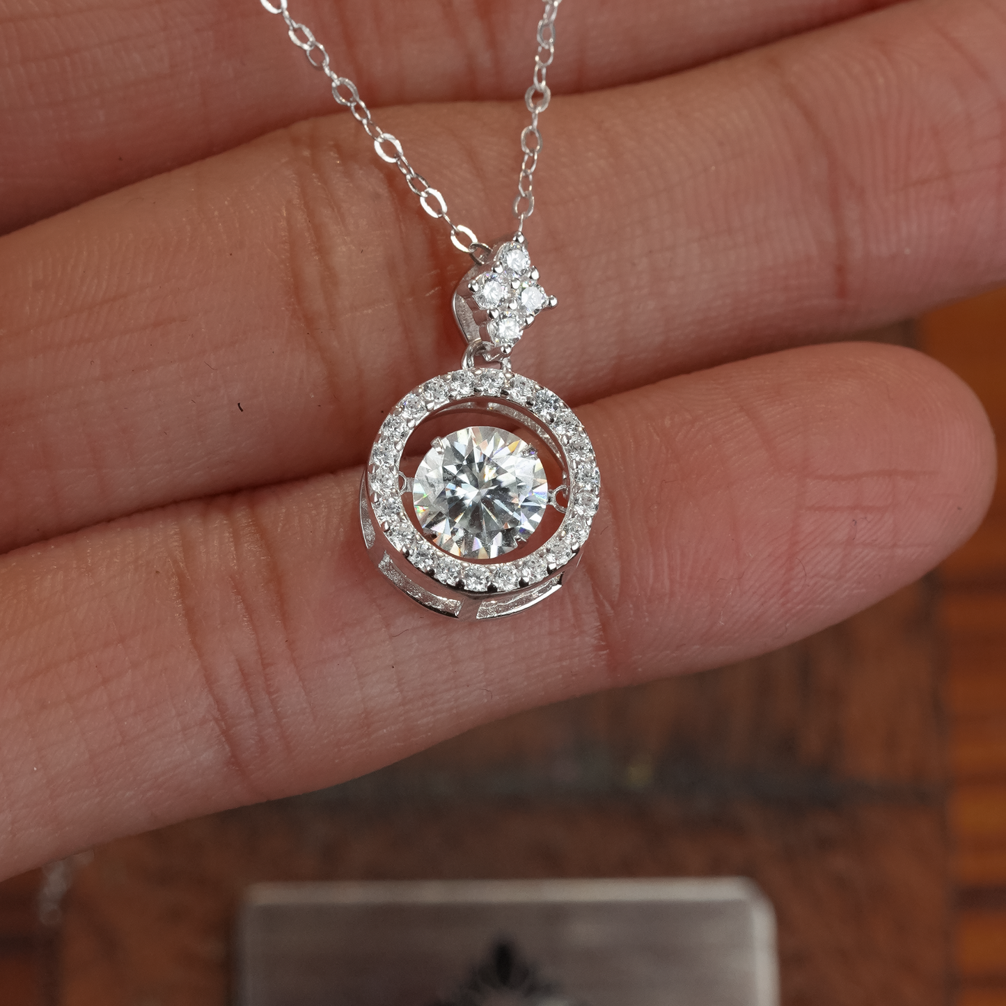 ジャンピングストーンネックレス- s925 - D400545