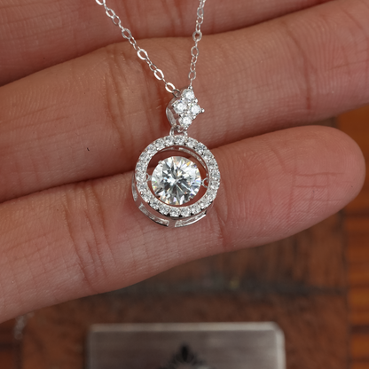 ジャンピングストーンネックレス- s925 - D400545