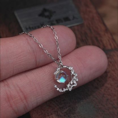 ムーンネックレス - S925 - D400413