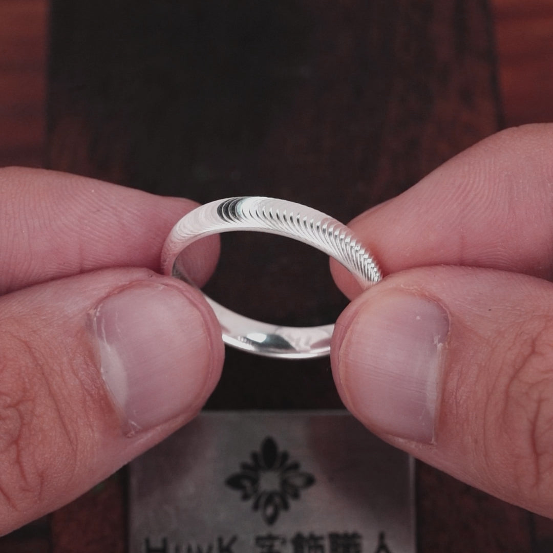 キャッツアイリング3.8ミリ- S925ー N401099 – HUYK JEWELRY© 職人