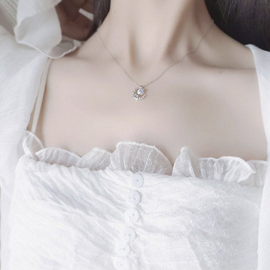 ムーンネックレス - S925 - D400413
